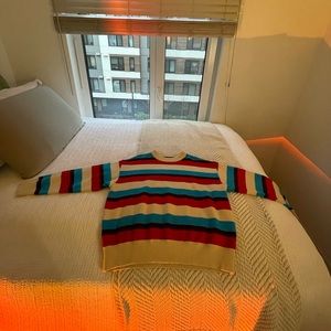 Multicolor striped sweater